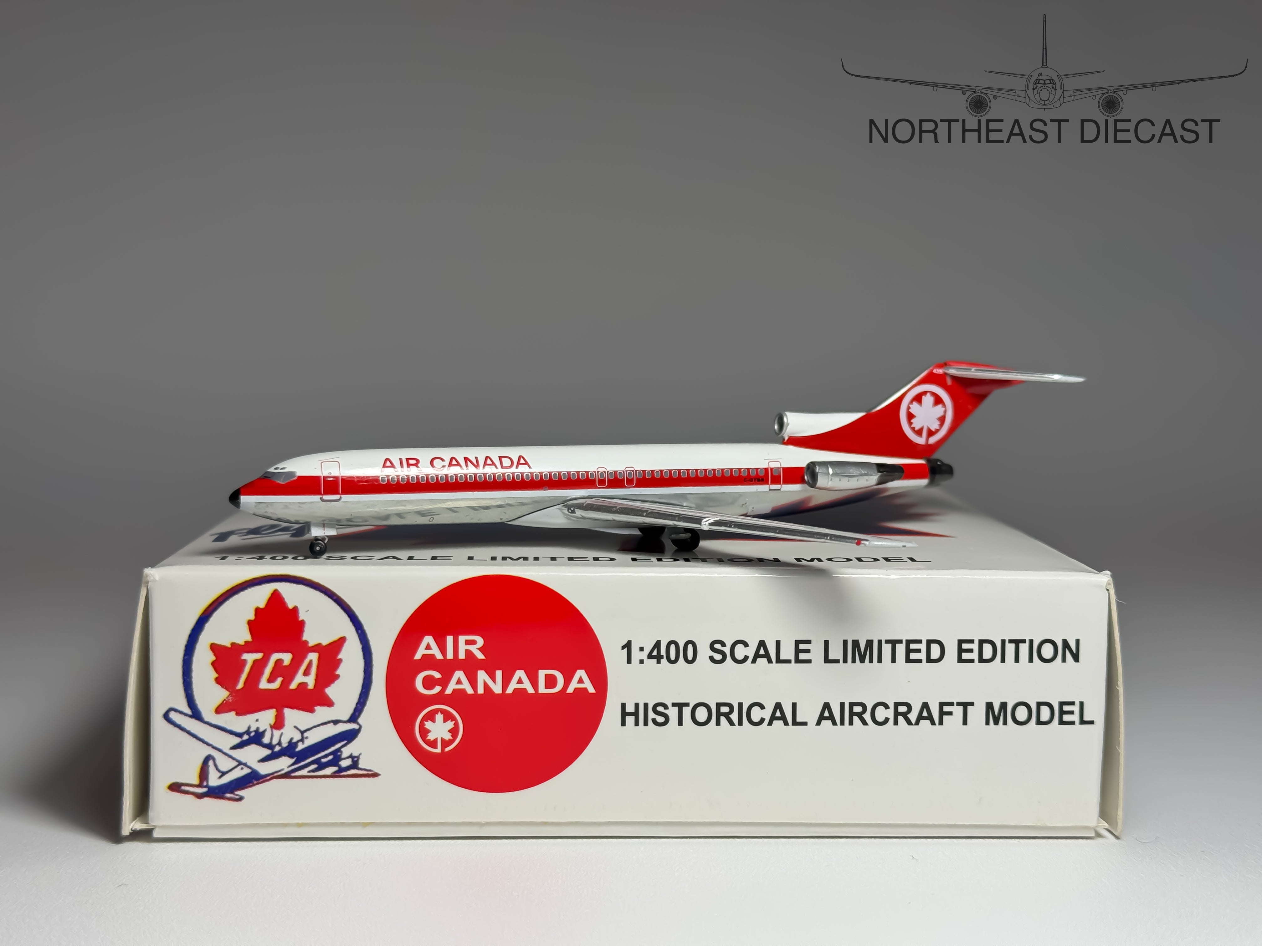 Air Canada Boeing 727-200 1:400 Diecast Aircraft - Aeroclassics