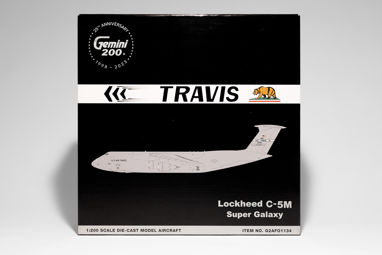 Gemini Jets 1:200 USAF Lockheed C-5M 84-0060 SAF 60th AMW, Travis AFB G2AFO1134