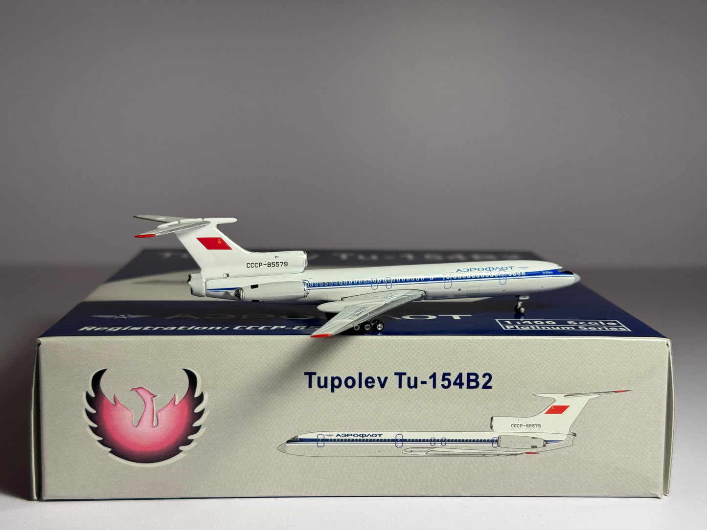Phoenix 1:400 Aeroflot Tupolev TU-154M CCCP-85579 old scheme PH10626