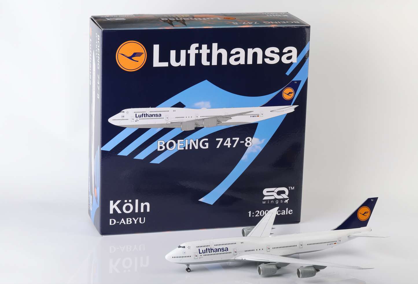 SQ Wings 1:200 Lufthansa Boeing 747-8 D-ABYU “Old Livery” L2055