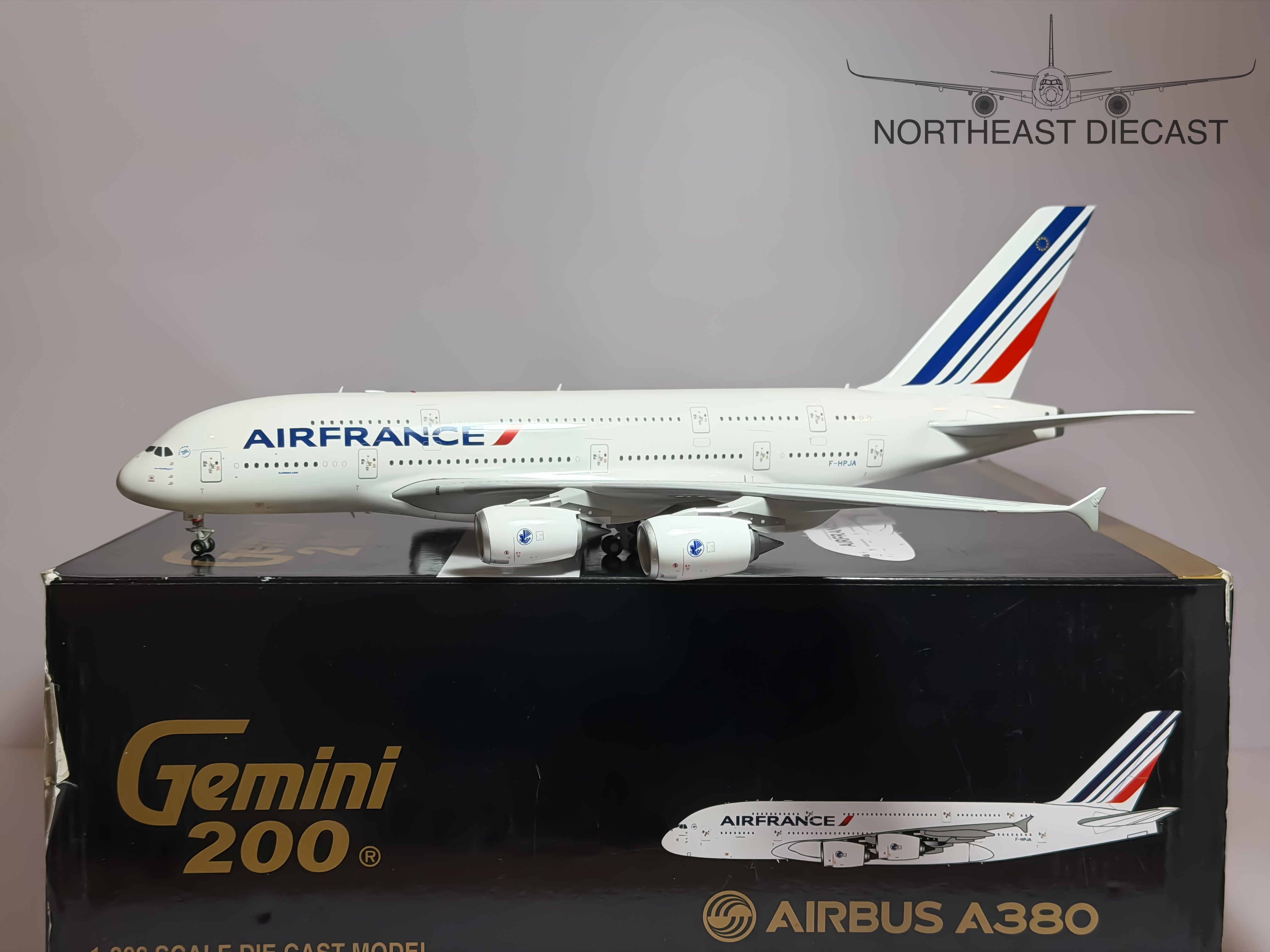 Air France Airbus A380-800 1:200 Diecast Aircraft - Gemini Jets