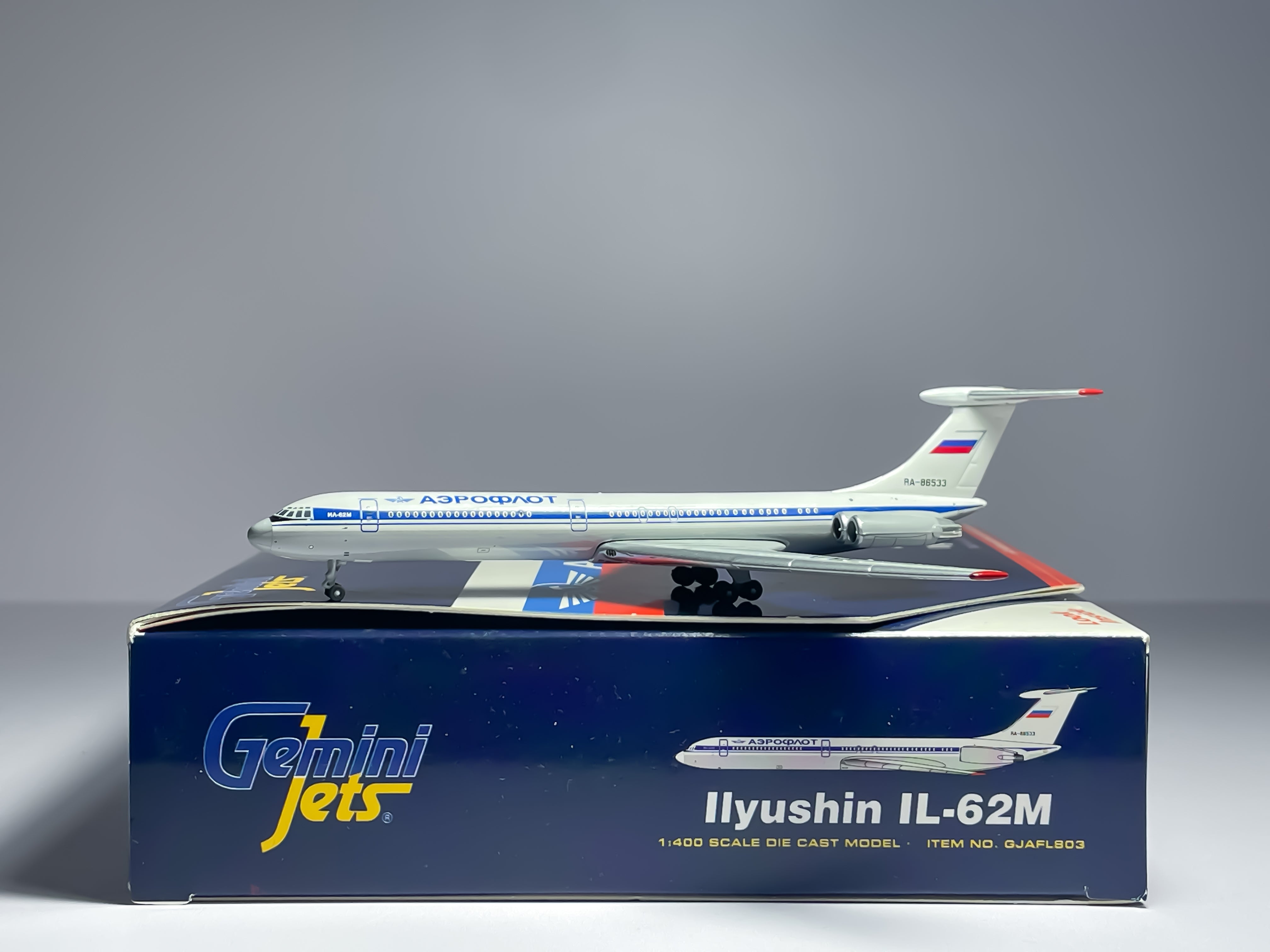 Aeroflot Ilyushin IL-62M 1:400 Diecast Aircraft - Gemini Jets