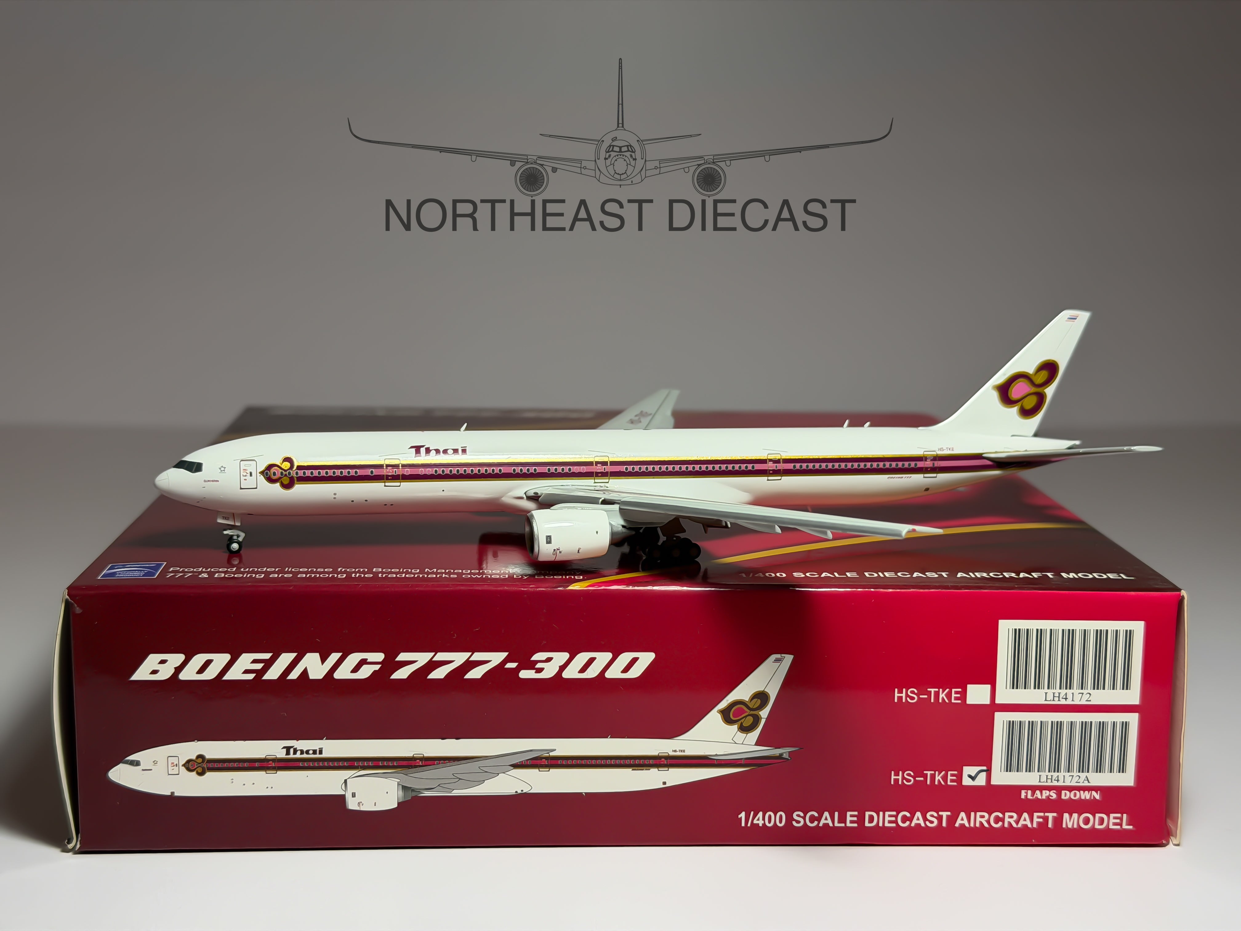 Thai Airways Boeing 777-300 1:400 Diecast Aircraft - JC Wings