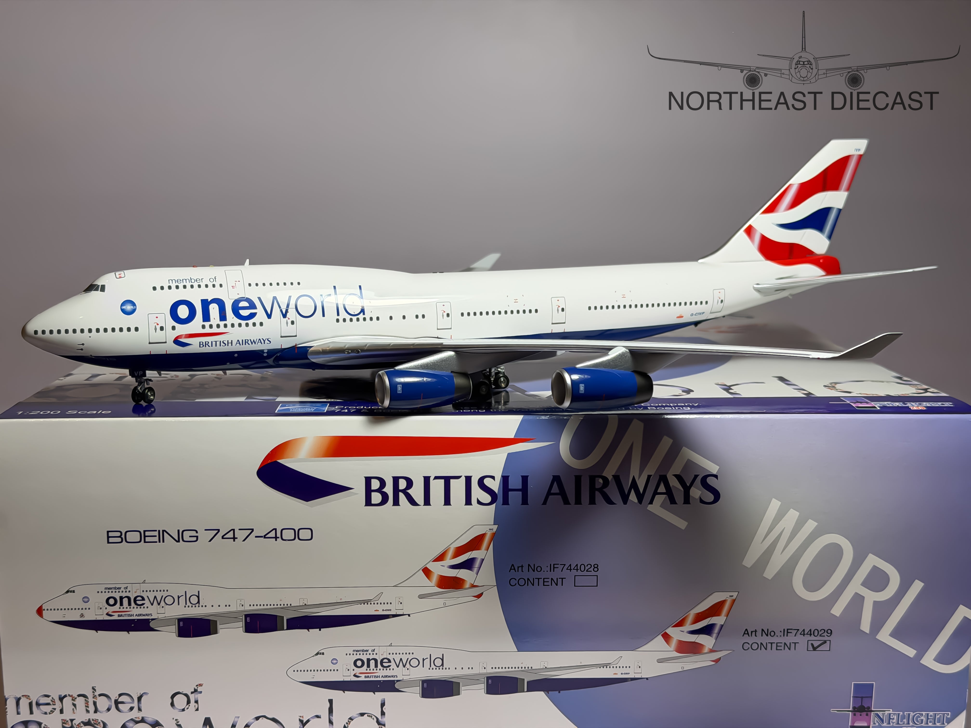 British Airways Boeing 747-400 1:200 Diecast Aircraft