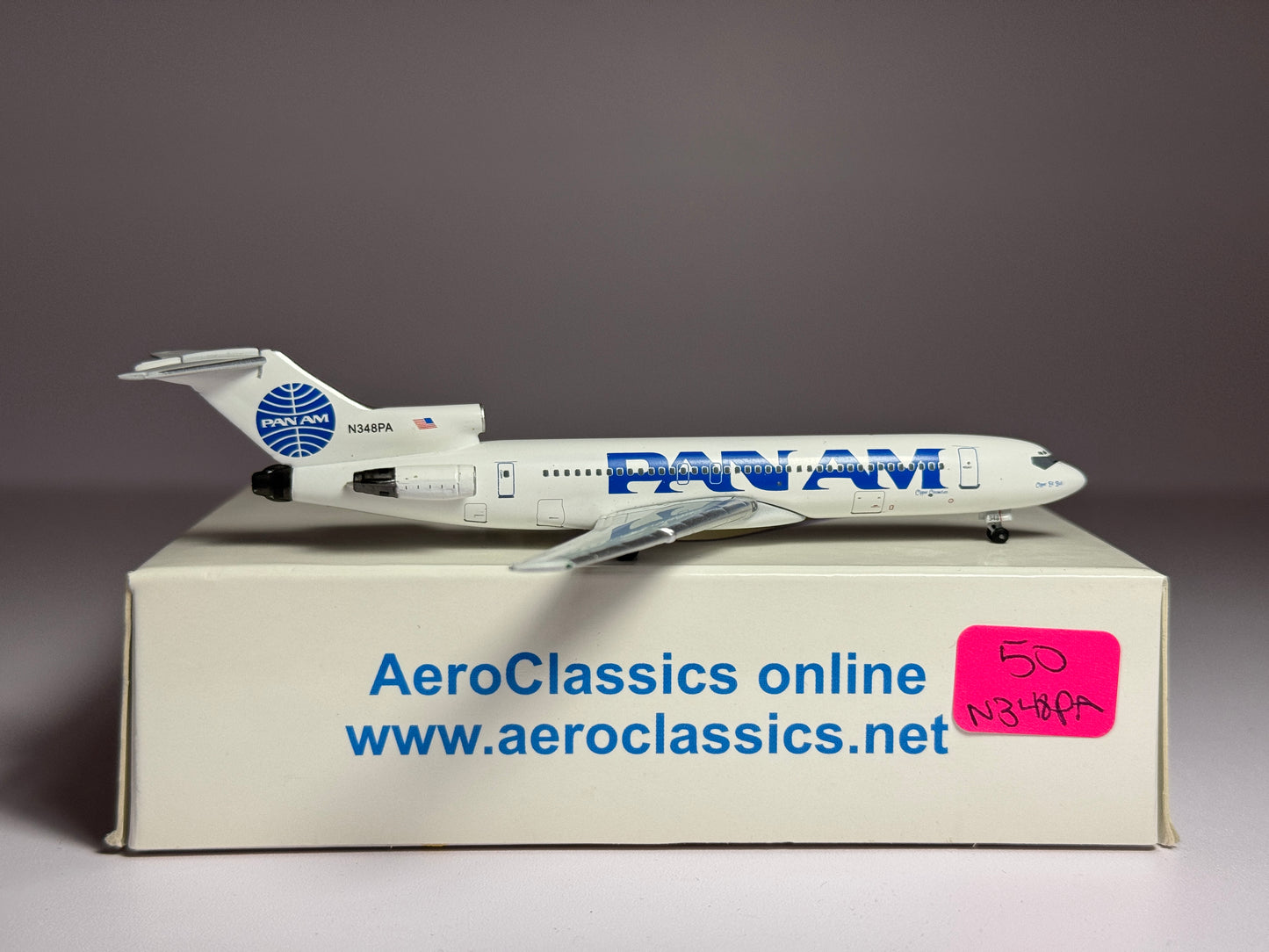 Aeroclassics 1:400 Pan American Boeing 727-200 N348PA Billboard Clipper Ed Ball ACN348PA
