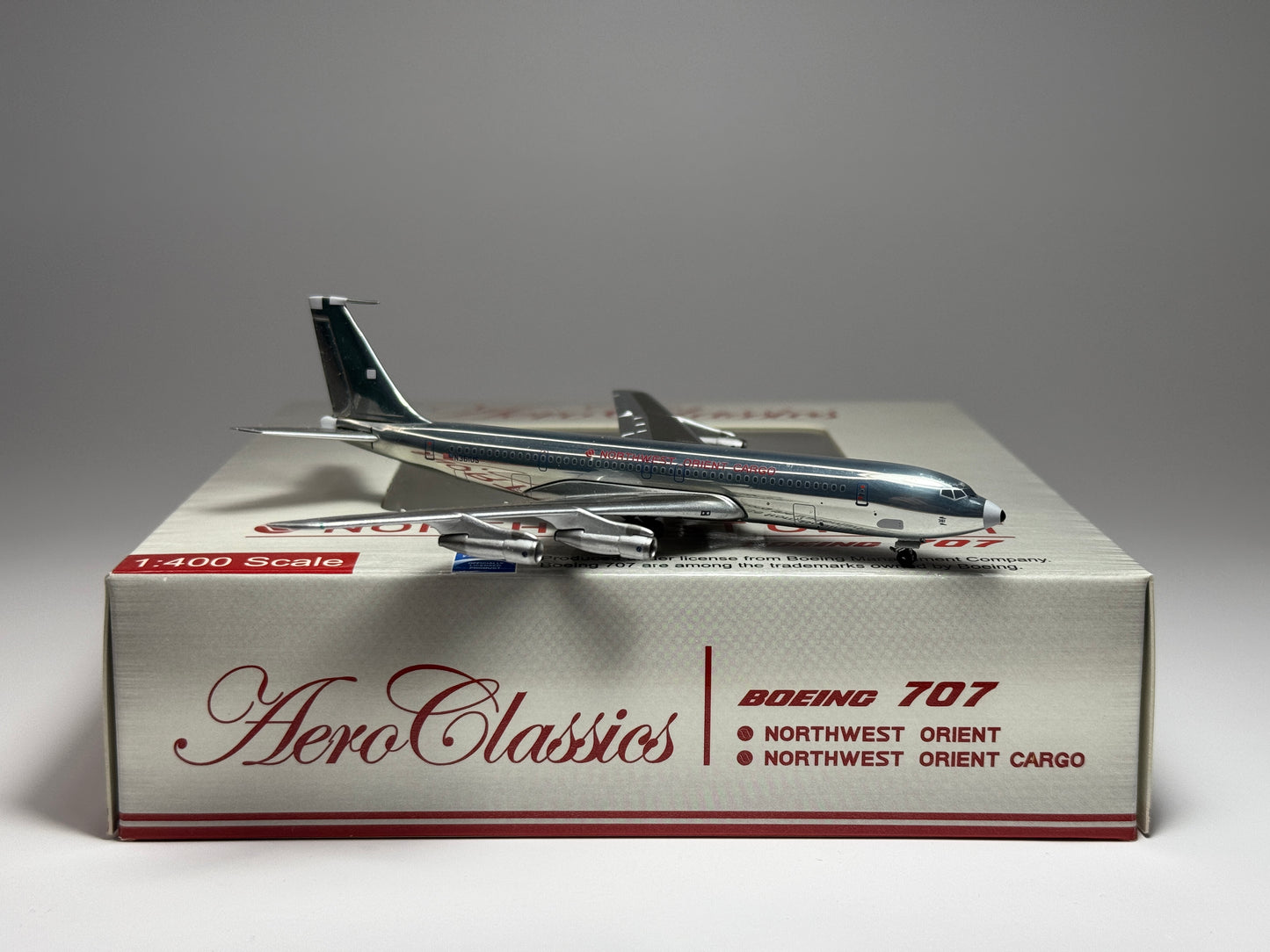 Aeroclassics 1:400 Northeast Orient Boeing 707-300 N361US Silver Bullet ACN361US