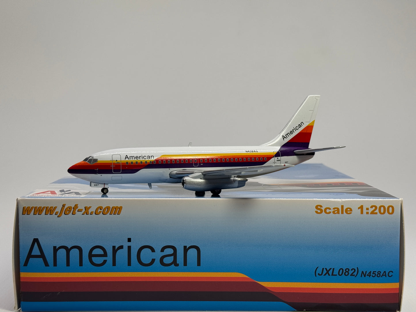 Jet-X 1:200 American Airlines Boeing 737-200 N458AC AirCal Hybrid JXL082