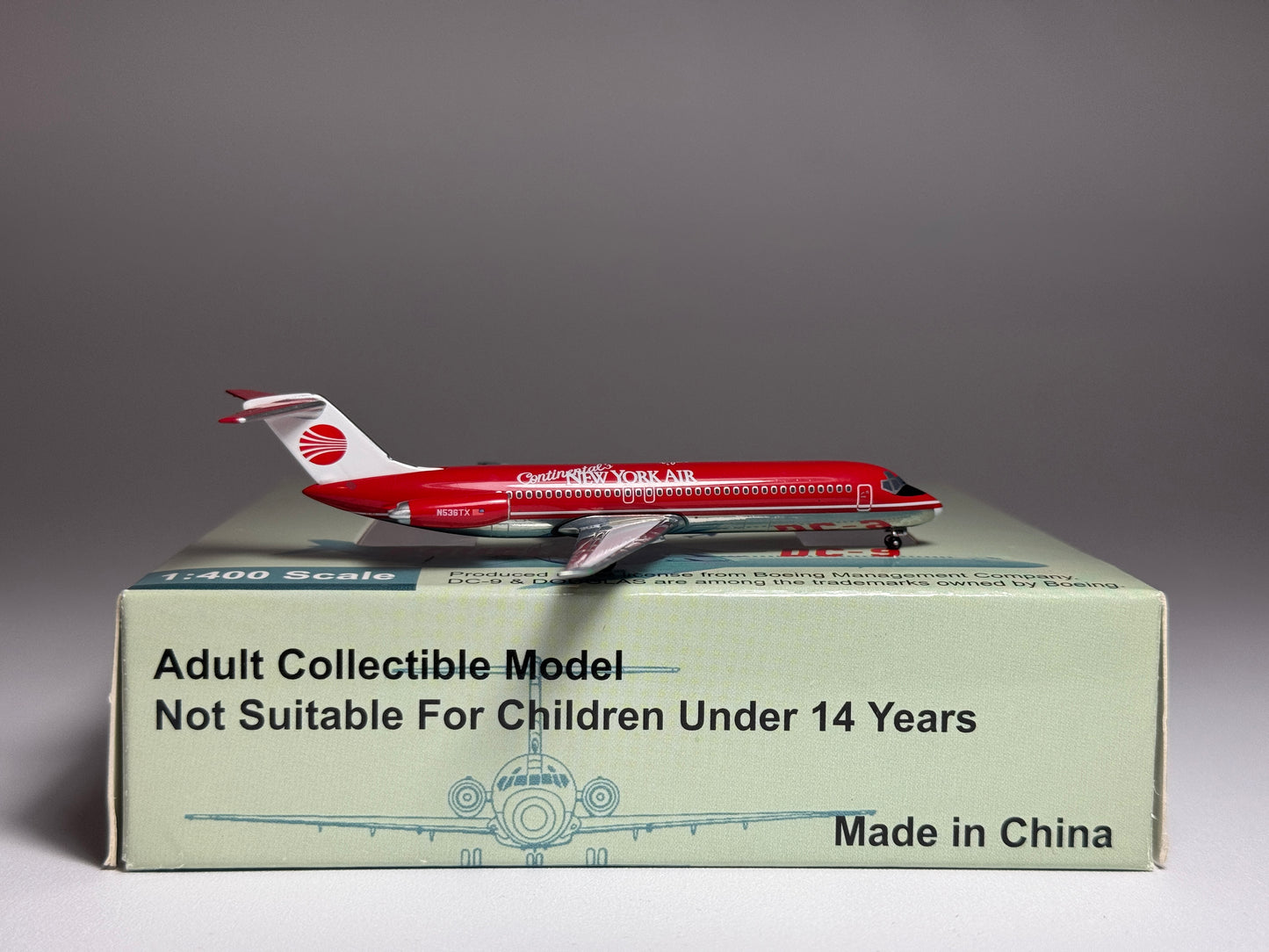 Aeroclassics 1:400 New York Air Douglas DC-9-30 N536TX Continental Hybrid ACN536TX