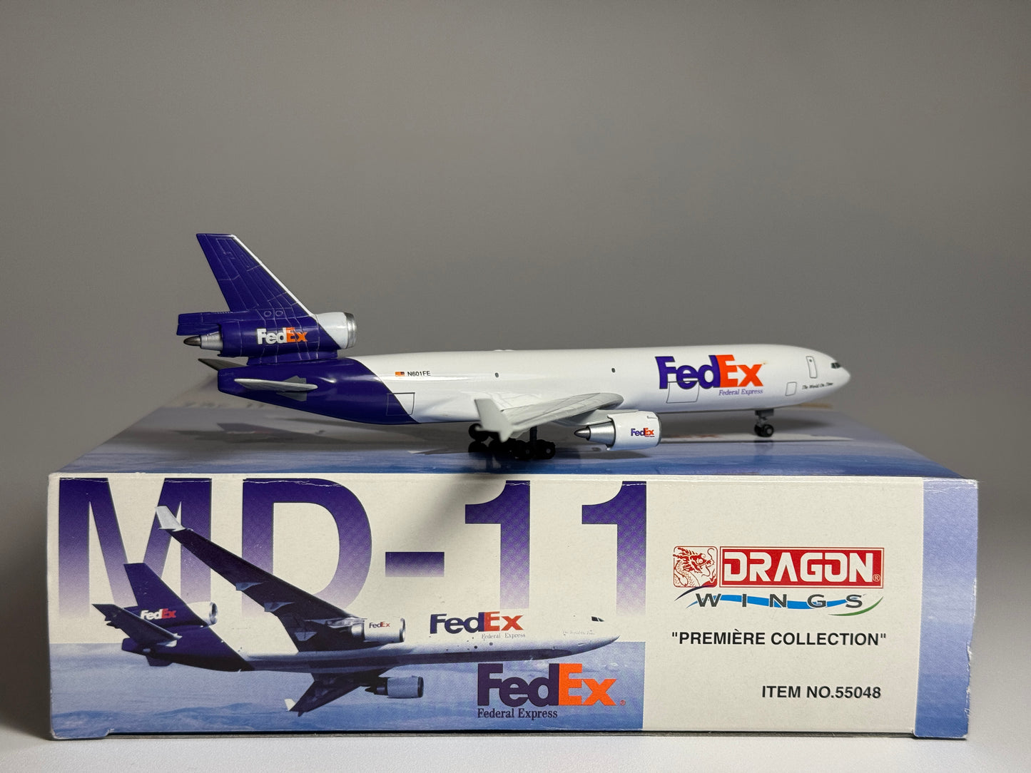Dragon Wings 1:400 FedEx Express McDonnell Douglas MD-11F N601FE 55048