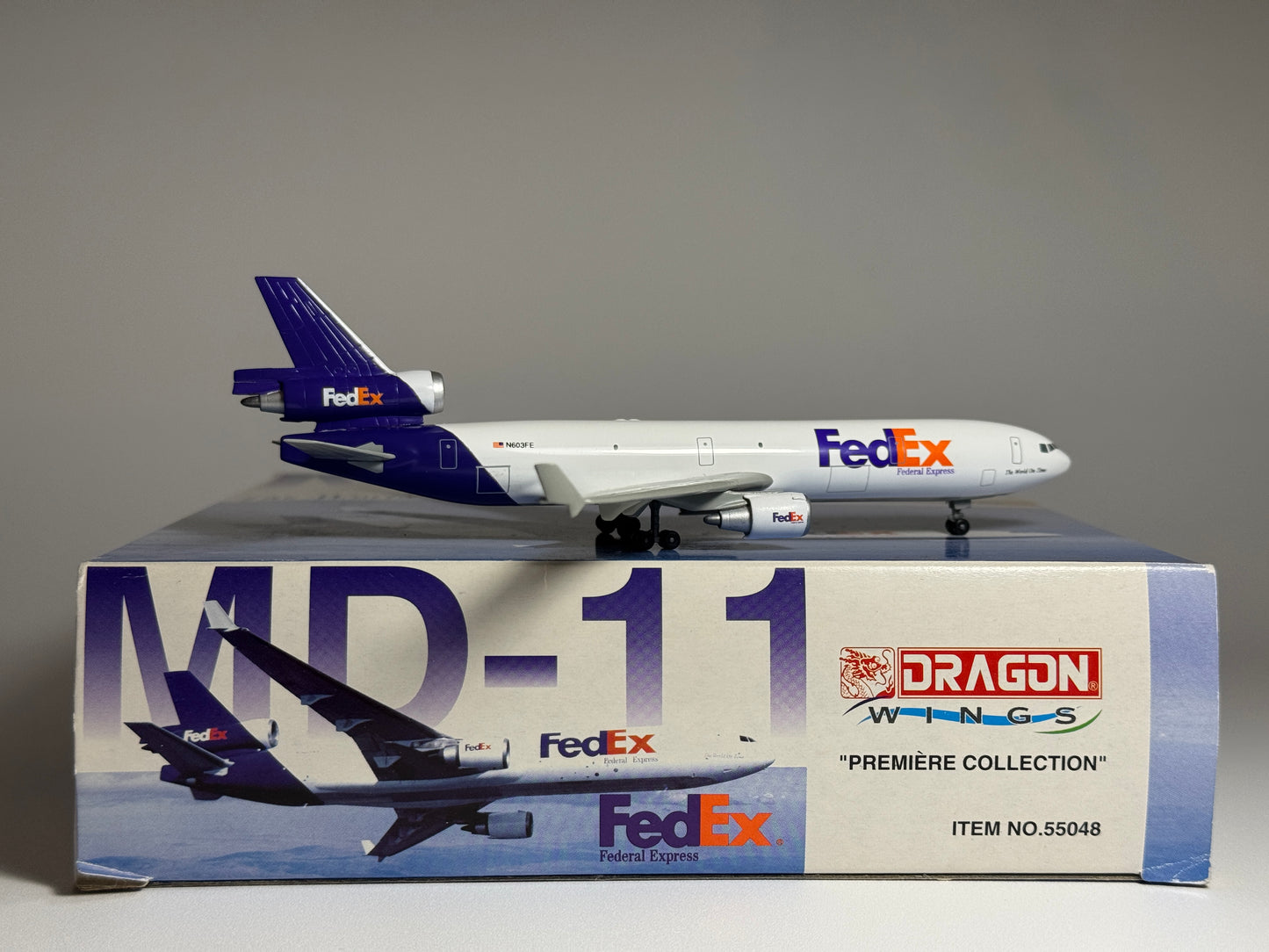 Dragon Wings 1:400 FedEx Express McDonnell Douglas MD-11F N603FE 55048