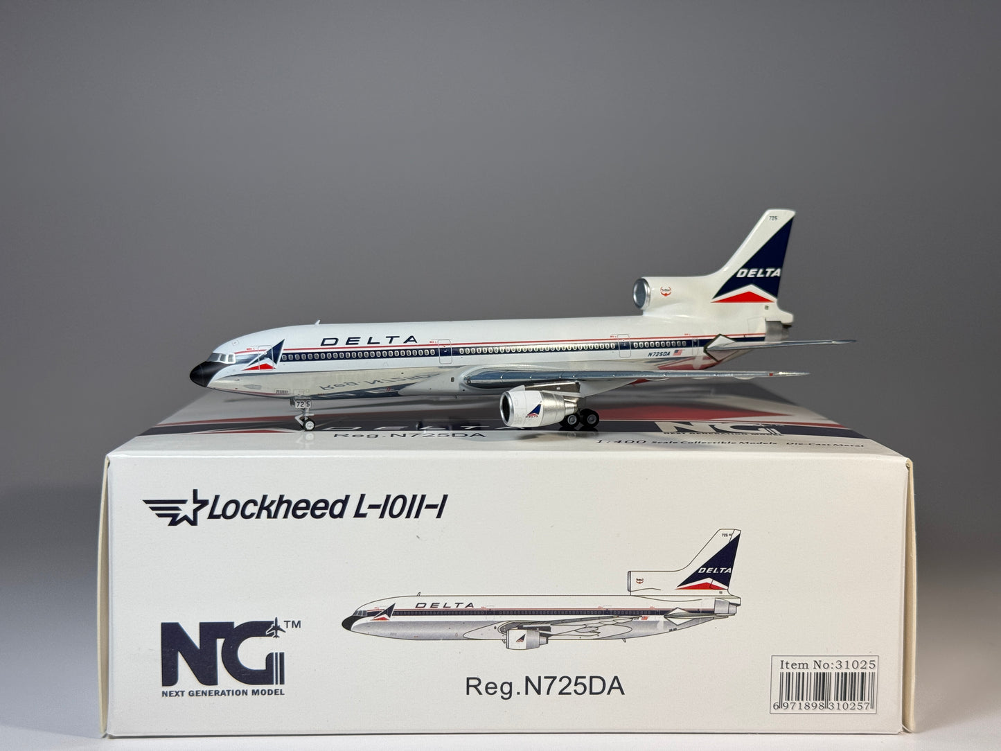 NG Models 1:400 Delta Air Lines Lockheed L-1011 N725DA Widget 31025