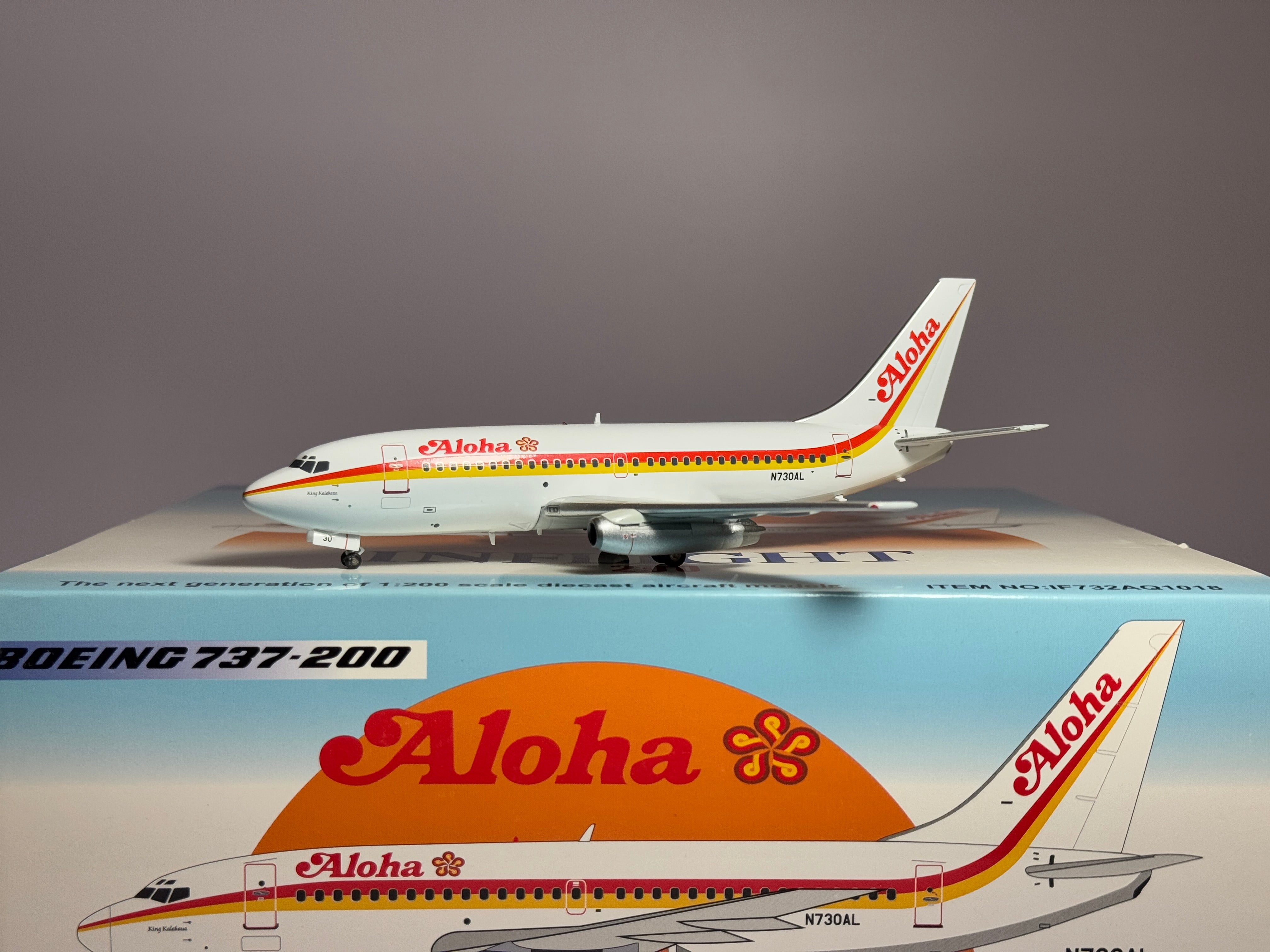 Inflight200 Aloha Airlines Boeing 737-200 N730AL 1980s colors