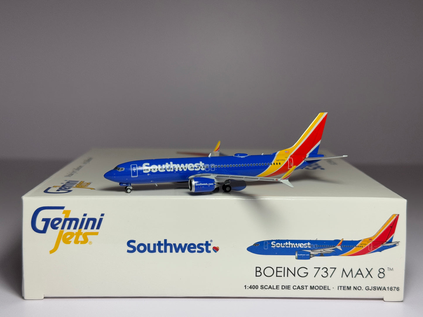 1:400 Gemini Jets Southwest Airlines Boeing 737 MAX8 N8705Q new livery GJSWA1676