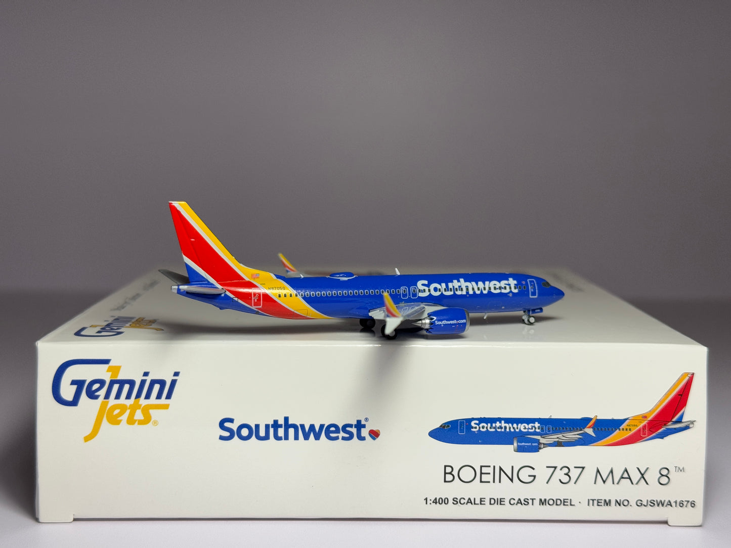 1:400 Gemini Jets Southwest Airlines Boeing 737 MAX8 N8705Q new livery GJSWA1676