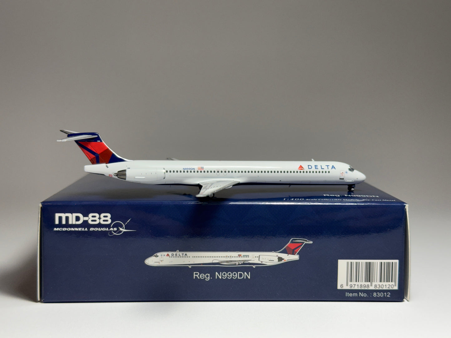 NG Models 1:400 Delta Air Lines McDonnell Douglas MD-88 N999DN SkyTeam 83012