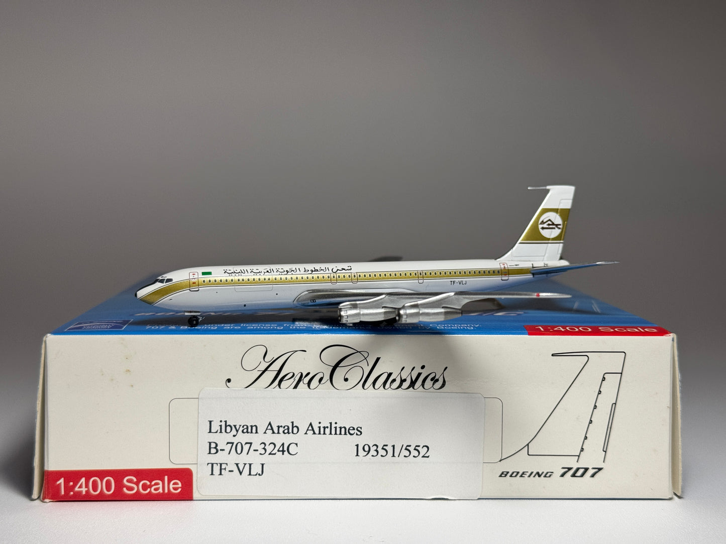 Aeroclassics 1:400 Libyan Arab Cargo Boeing 707-300 TF-VLJ ACTFVLJ