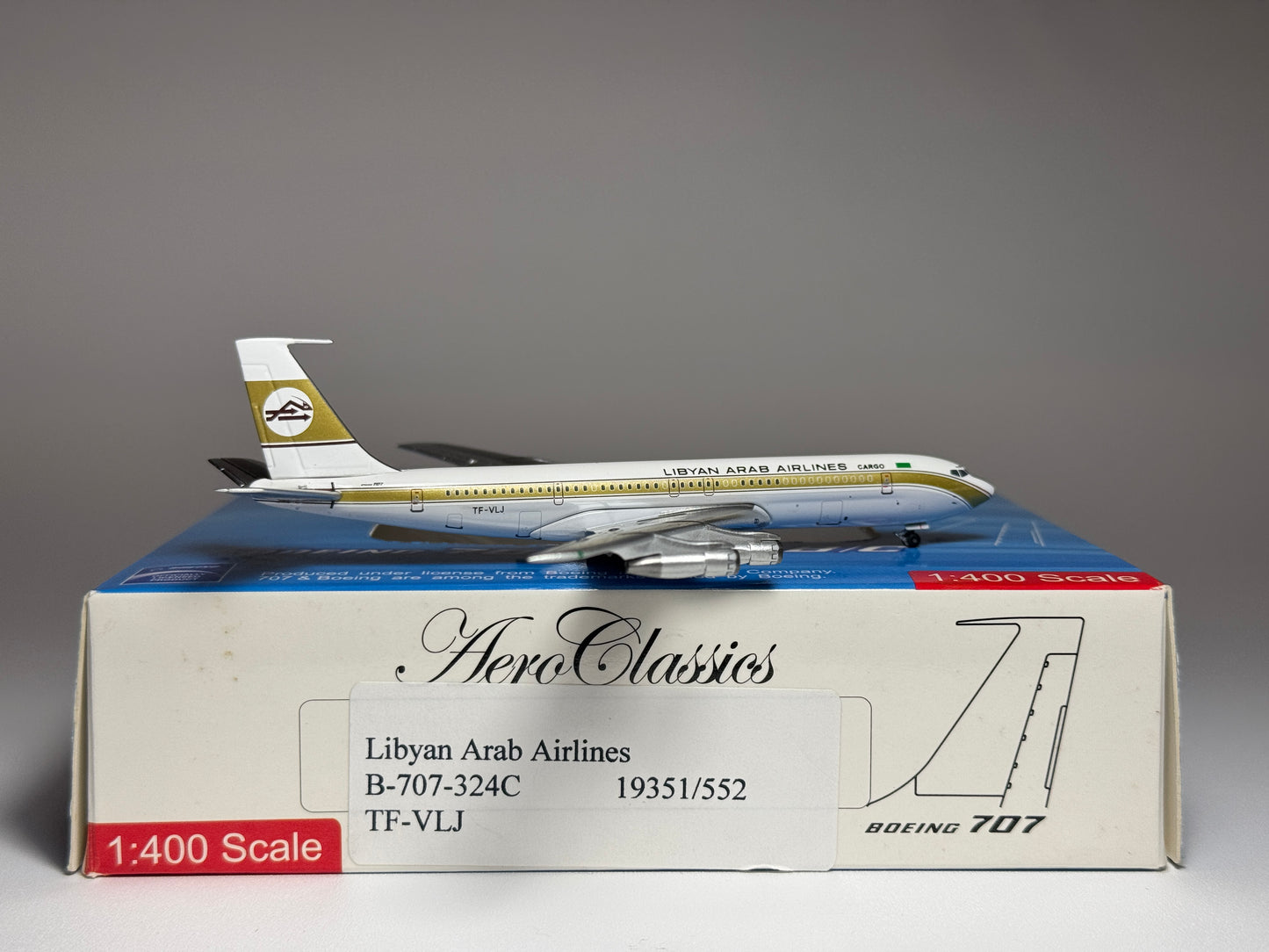 Aeroclassics 1:400 Libyan Arab Cargo Boeing 707-300 TF-VLJ ACTFVLJ