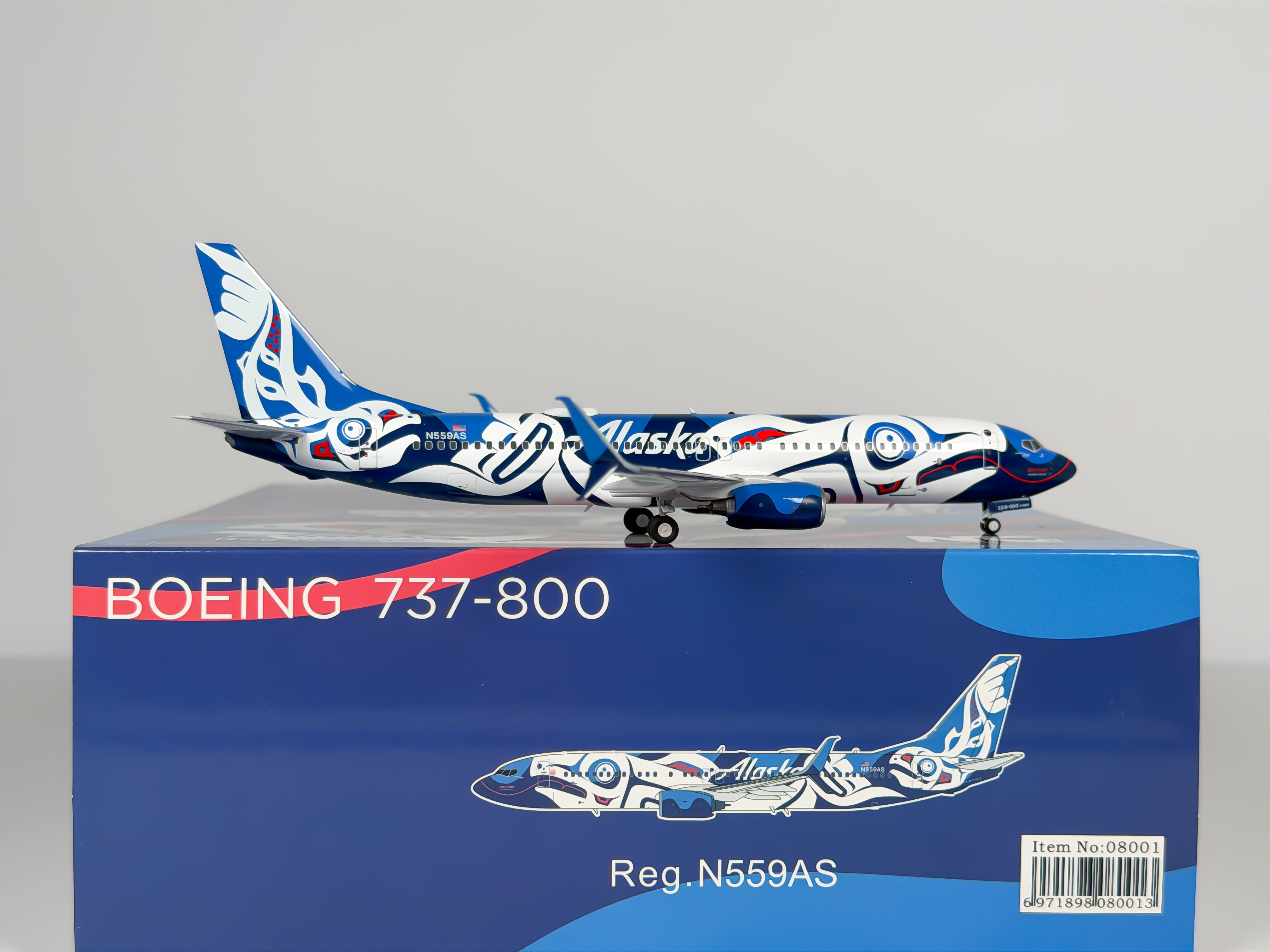 Alaska Airlines Boeing 737-800 1:200 NG Models N559AS (08001)