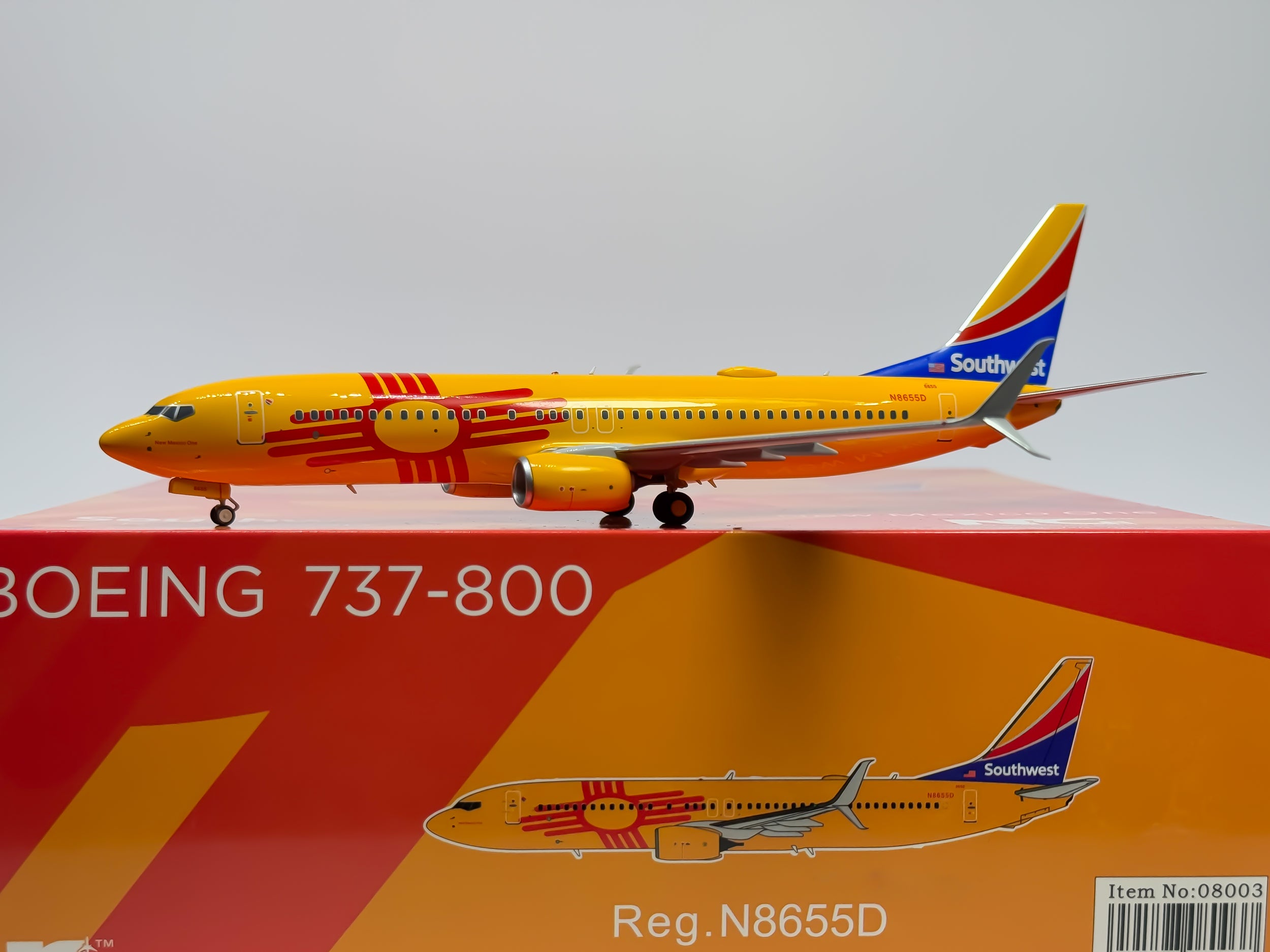 Southwest Airlines Boeing 737-800 1:200 NG Models N8655D (08003)