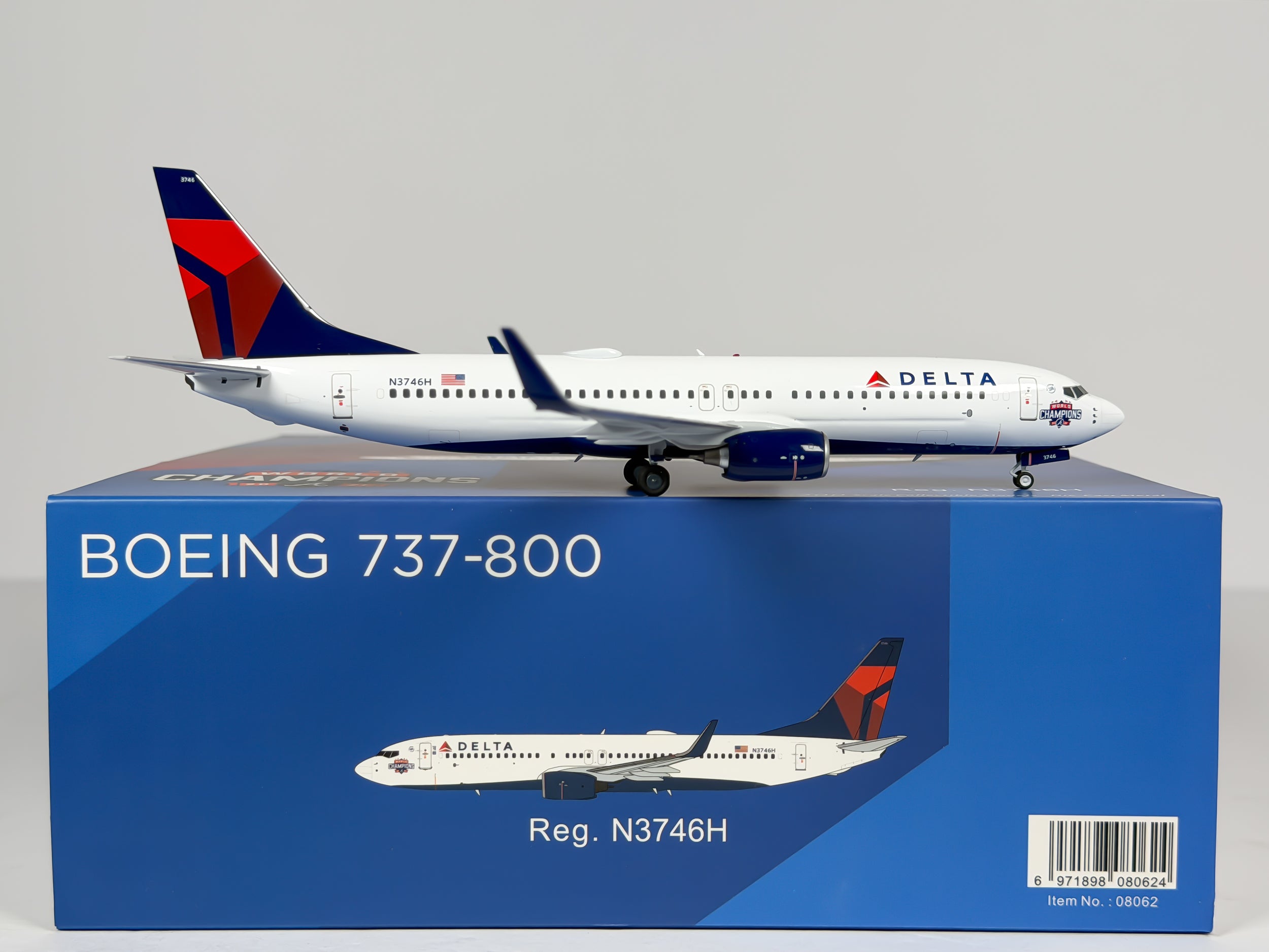 Delta Air Lines Boeing 737-800 1:200 NG Models N3746H (08062)
