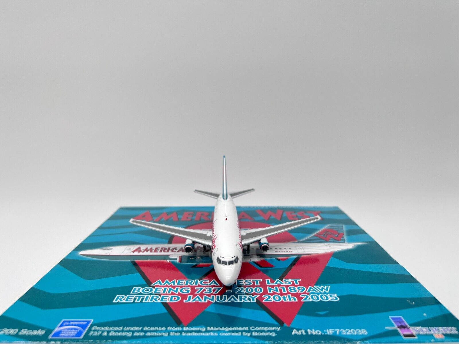 Inflight200 America West Boeing 737-200 N189AW IF732008 Mint Condition