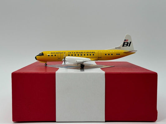 Western Models 1:200 Braniff Lockheed L-188 N9703C Jellybean Yellow CA9M1