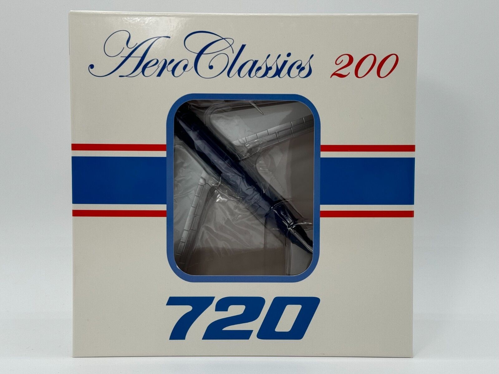 Aeroclassics 1:200 Braniff International Boeing 720 N7083 Dark Blue (Antenna Damage)