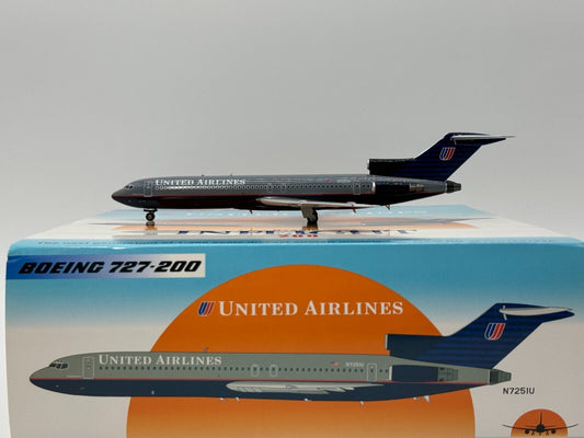 Inflight200 United Airlines Boeing 727-200 N7251U Battleship Grey IF722UA0123A