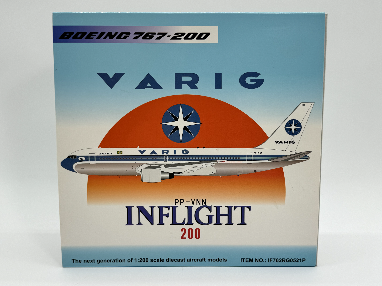 Inflight200 VARIG Boeing 767-200 PP-VNN 1980s colors IF762RG0521P Mint