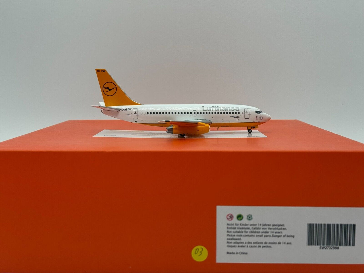 JC Wings 1:200 Lufthansa Boeing 737-200 D-ABFW EW2732008 Discontinued