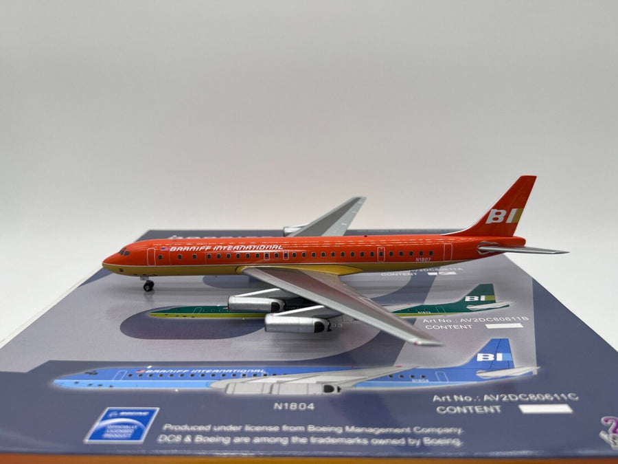 Aviation200 Braniff International Douglas DC-8 N1807 Ultra Orange AV2DC80611A