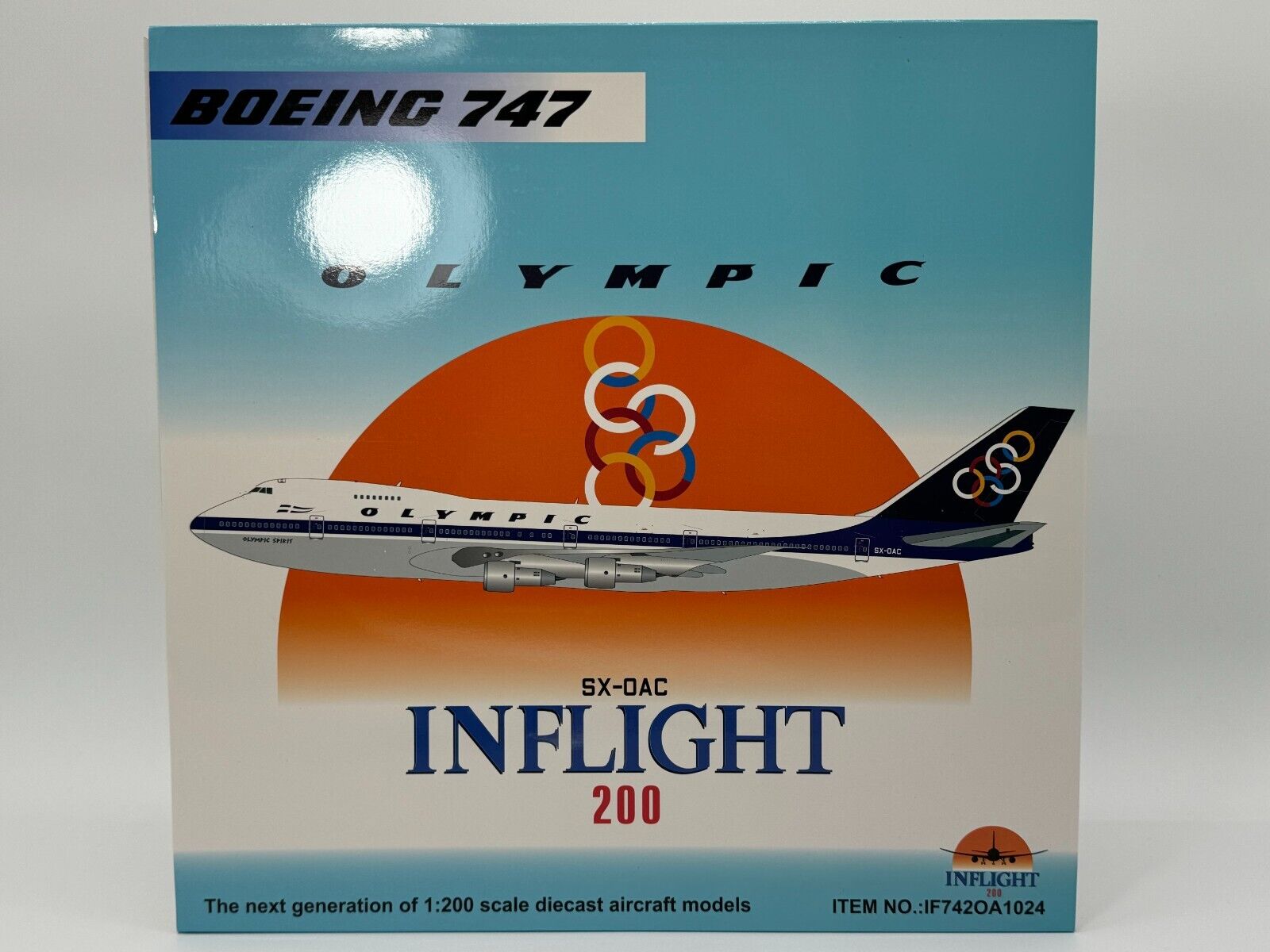 Inflight200 Olympic Air Boeing 747-100 SX-OAC IF742OA1024 Mint Condition