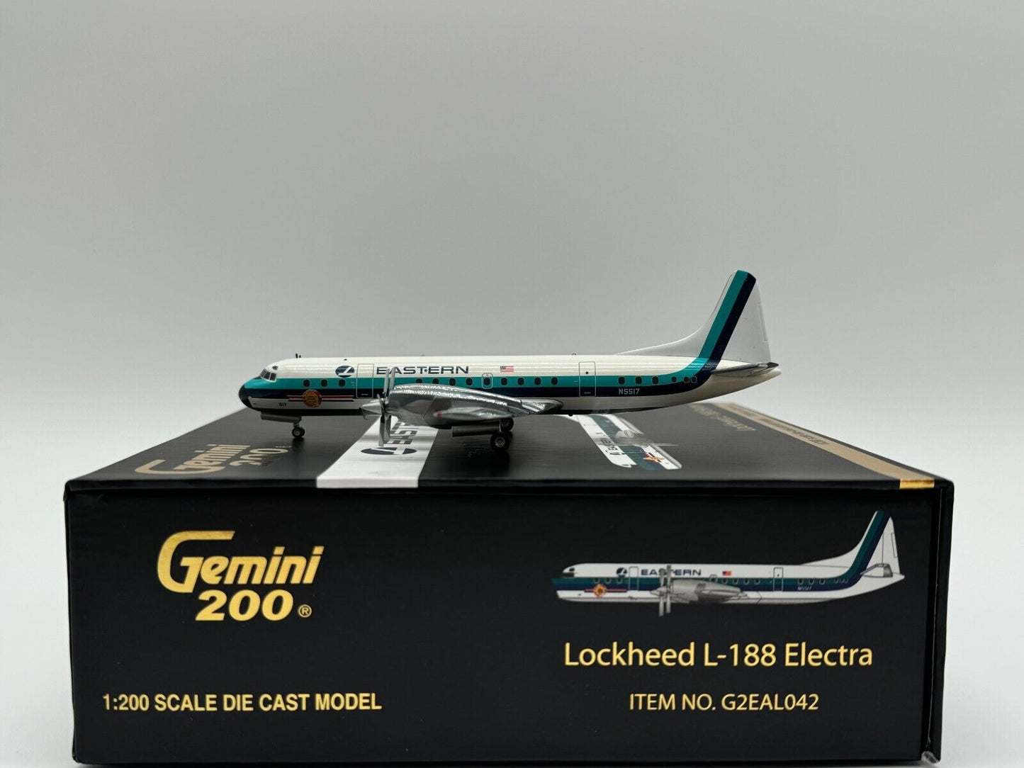 Gemini Jets 1:200 Eastern Airlines Lockheed L-188 N5517 Hockey Stick G2EAL042