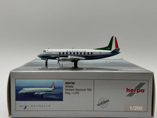 Herpa 1:200 Alitalia Vickers Viscount I-LIFE 554732