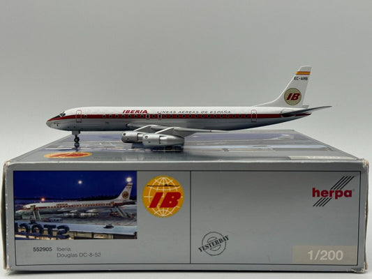 Herpa 1:200 Iberia Douglas DC-8 EC-ARB 552905 Mint Condition