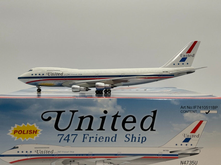 Inflight200 United Airlines Boeing 747-100 N4735U Stars & Bars IF7410511BP