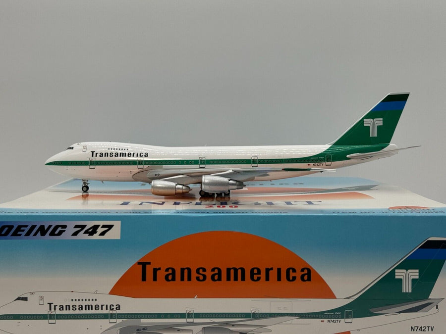 Inflight200 Transamerica Boeing 747-200 N742TV IF742TV0823 Brand New