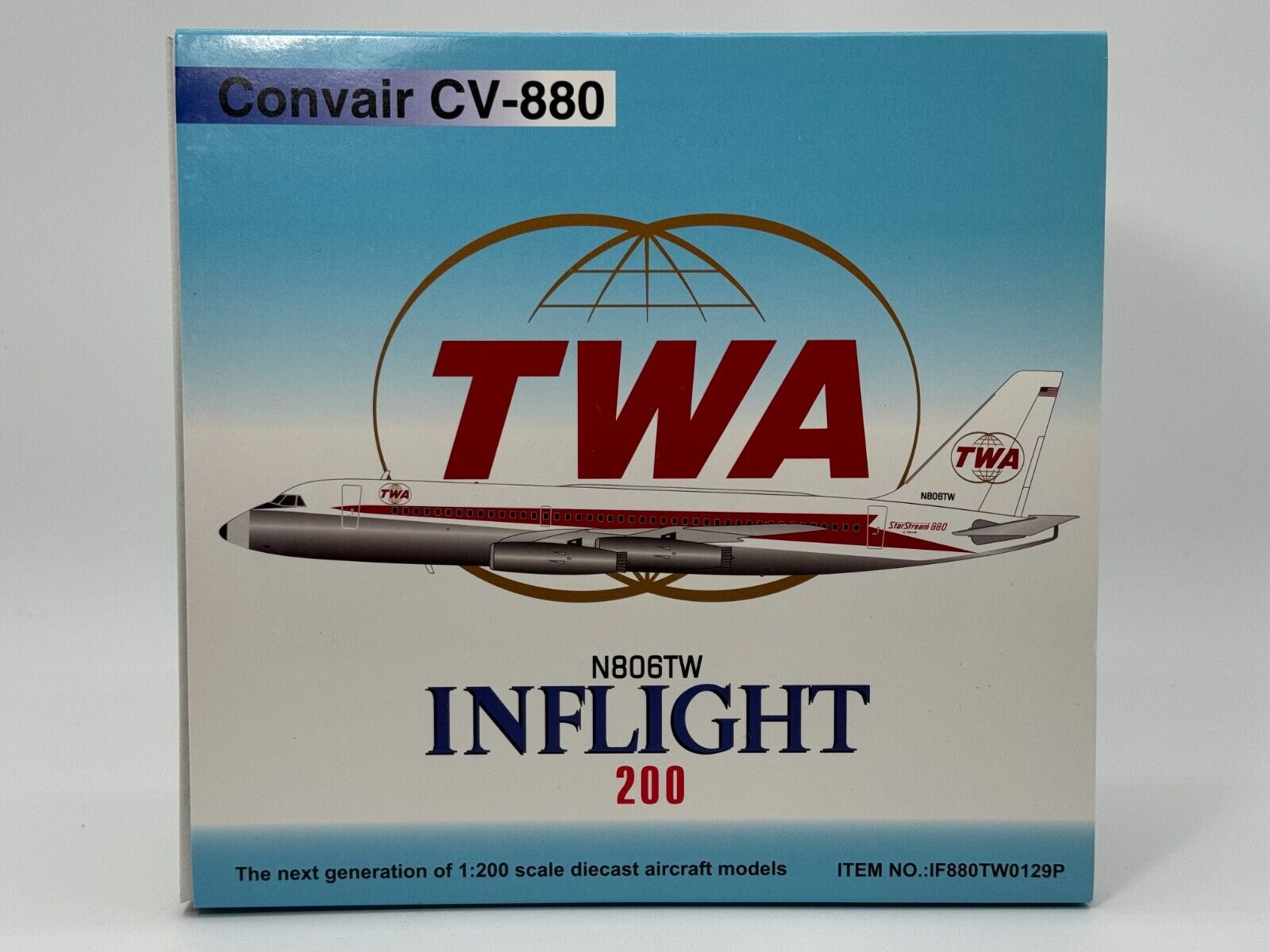 Inflight200 TWA Convair CV-880 N806TW Double Globe IF880TW0129P