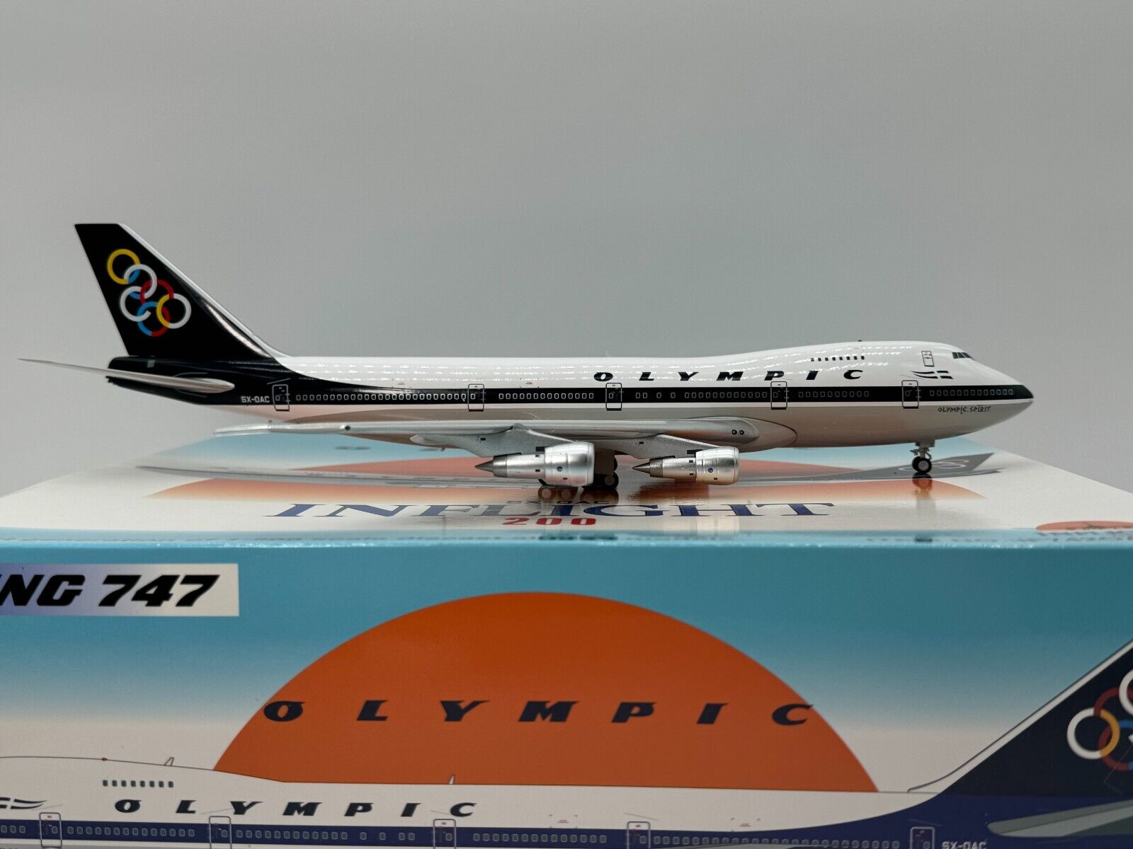 Inflight200 Olympic Air Boeing 747-100 SX-OAC IF742OA1024 Mint Condition