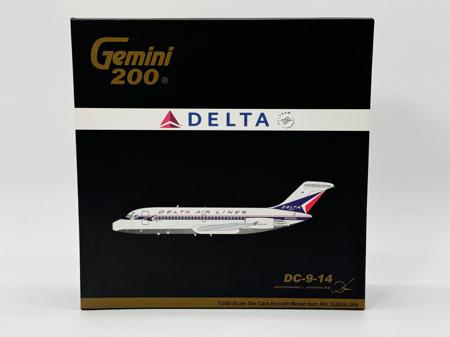 Gemini Jets 1:200 Delta Airlines Douglas DC-9 N3304L Widget G2DAL069 Mint
