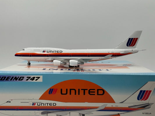 Inflight200 United Airlines Boeing 747-400 N186UA Saul Bass IF744UA0623 Mint