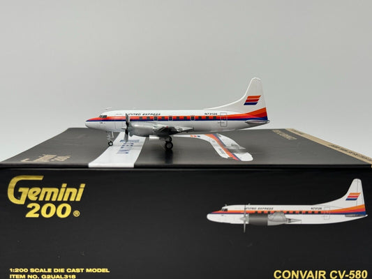 Gemini Jets 1:200 United Airlines Convair CV-580 N73126 Saul Bass G2UAL318