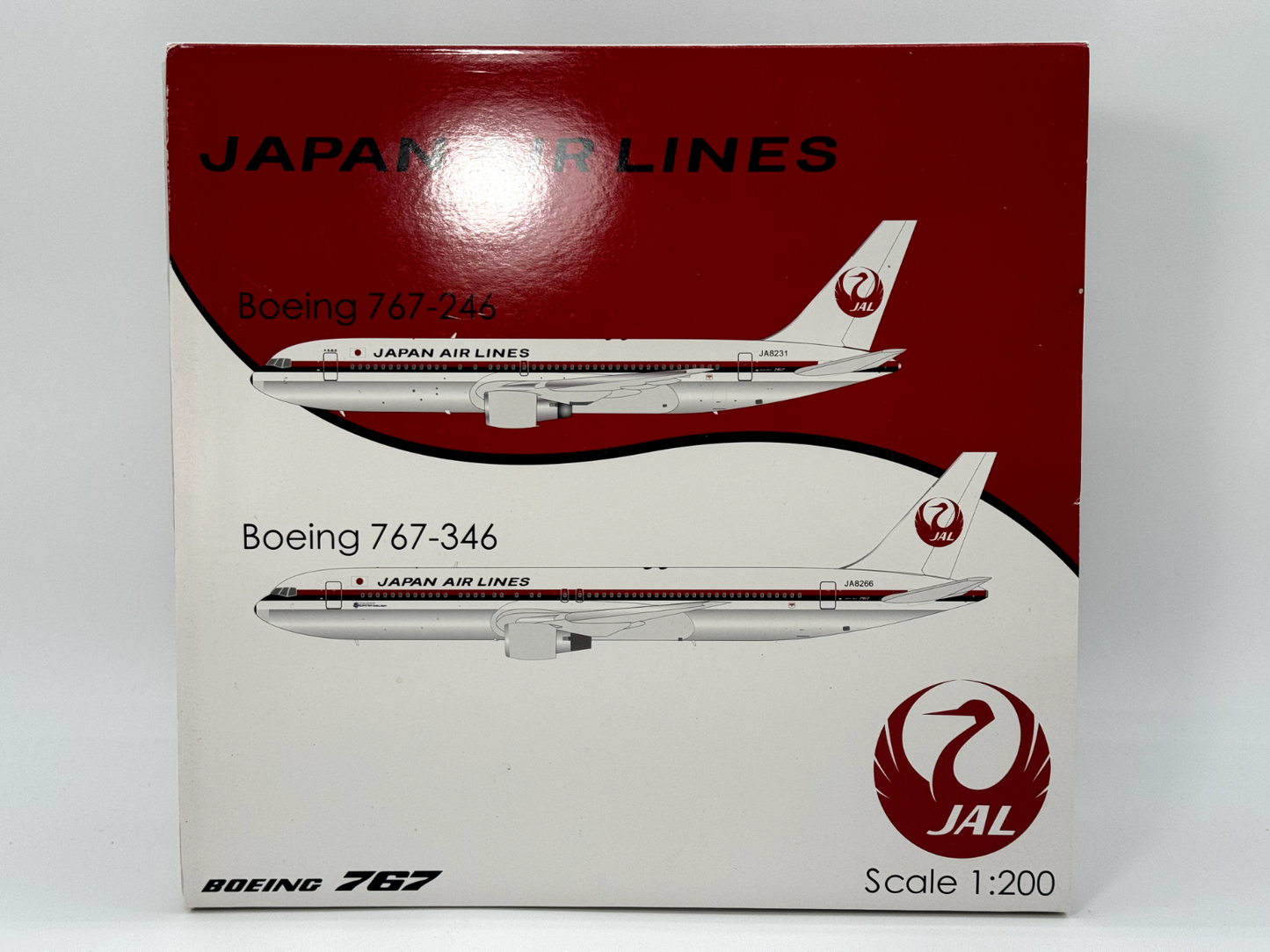 JC Wings 1:200 Japan Airlines Boeing 767-300 JA8266 XX2725P Mint Condition