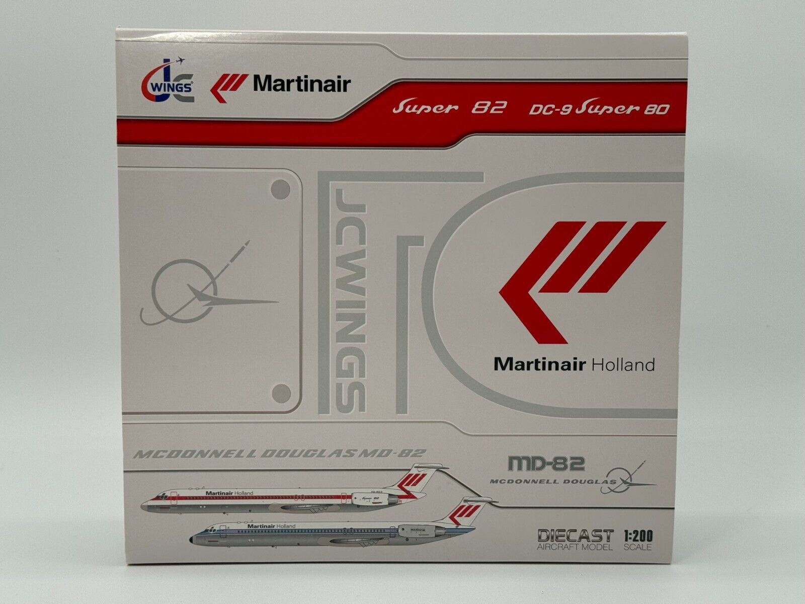 JC Wings 1:200 Martinair McDonnell Douglas MD-80 PH-MCD LH2372 Mint