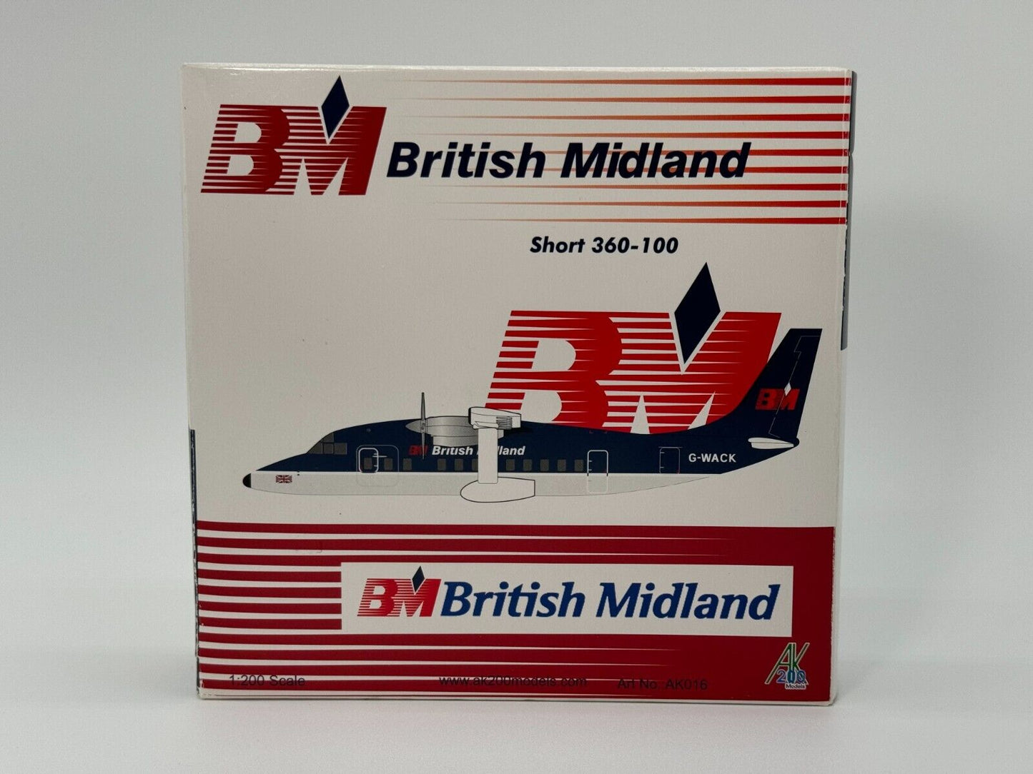Inflight200 British Midland Shorts 360 G-WACK AK016 Mint