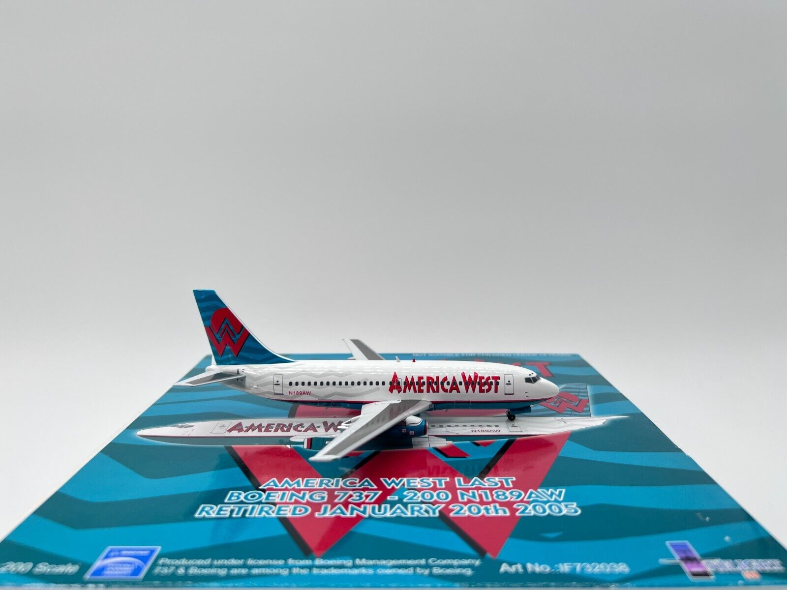 Inflight200 America West Boeing 737-200 N189AW IF732008 Mint Condition