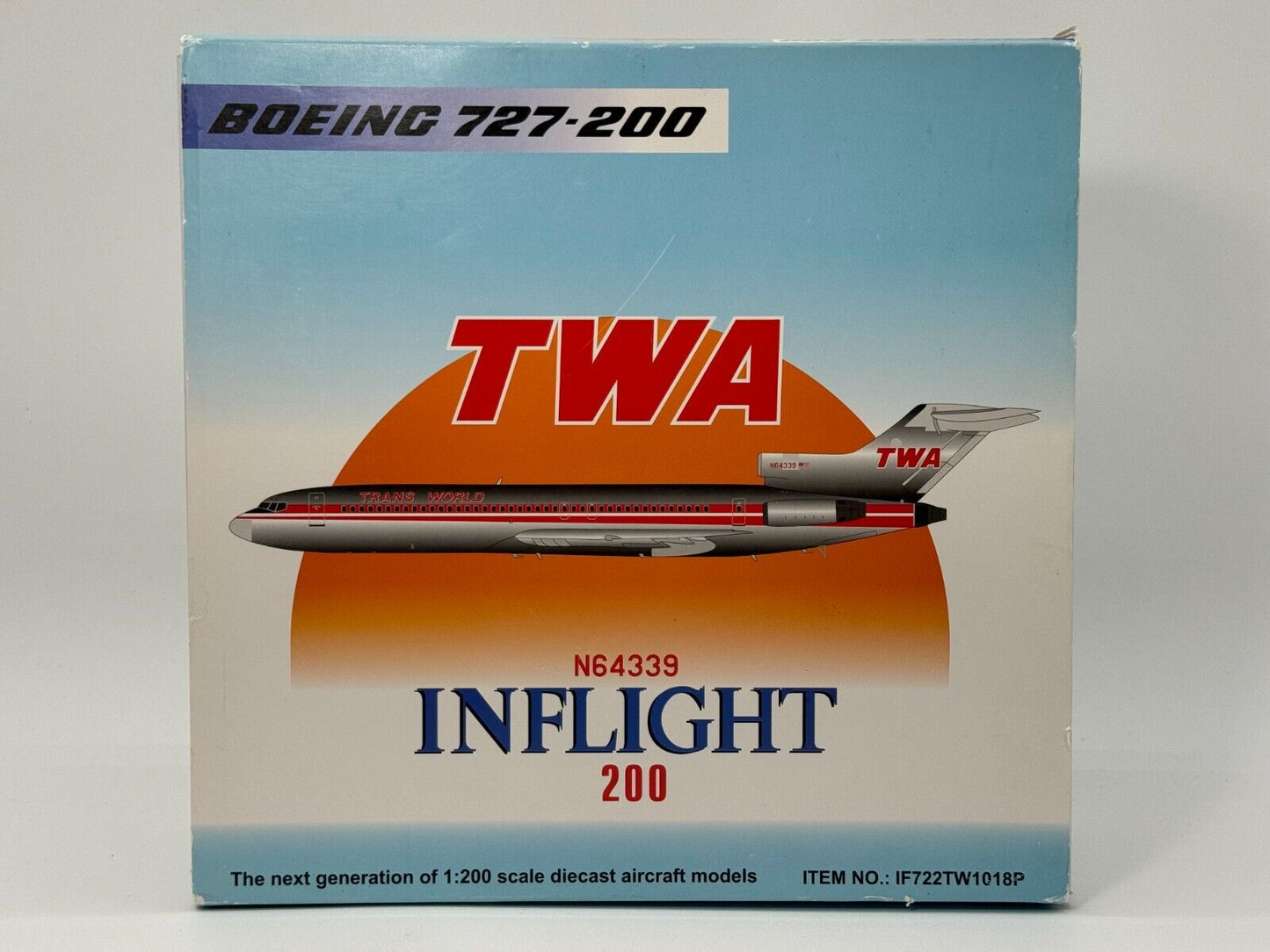 Inflight200 TWA Boeing 727-200 N64339 Polished IF722TW1018P Mint Condition