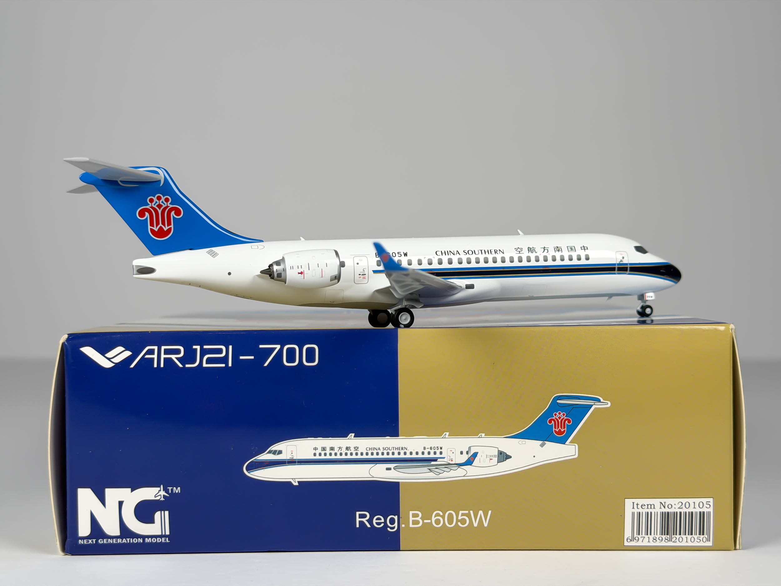 China Southern Airlines COMAC ARJ21-700 1:200 NG Models B-605W (20105)
