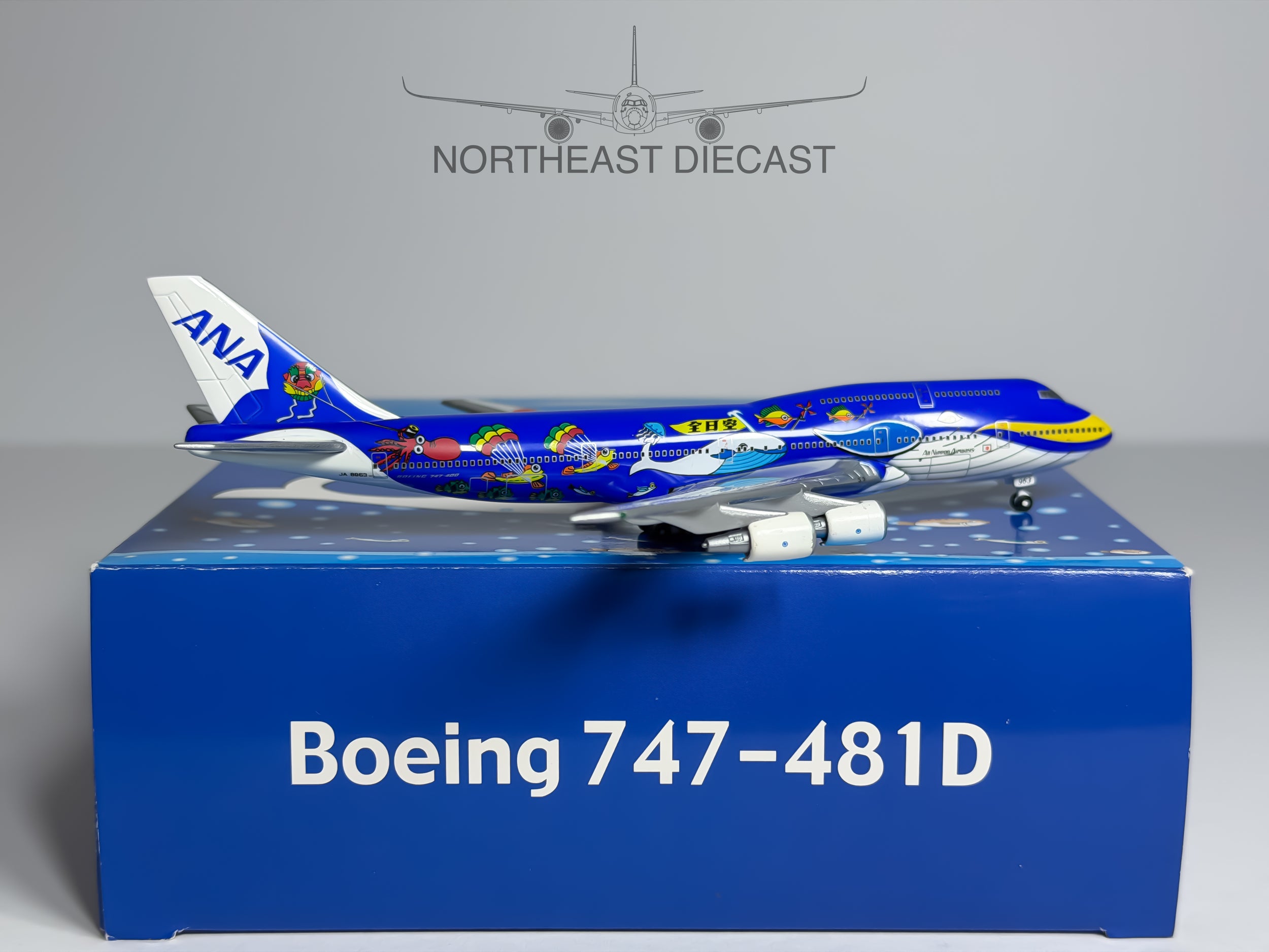 All Nippon Airlines (ANA) Boeing 747-400 1:400 Tucano Line JA8963 (280366)
