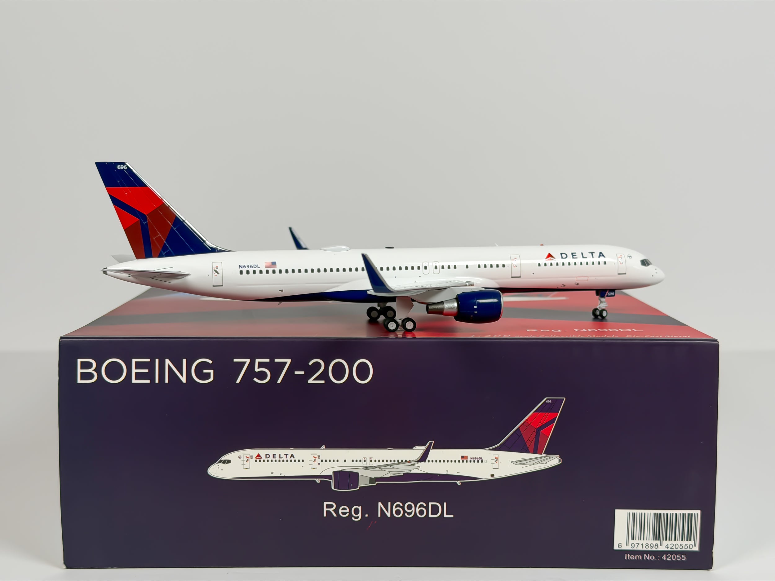 Delta Air Lines Boeing 757-200 1:200 NG Models N696DL (42055)